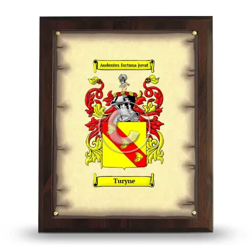Turyne Coat of Arms Plaque