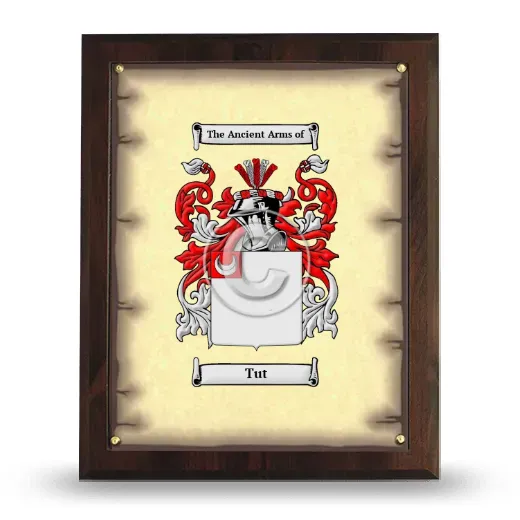 Tut Coat of Arms Plaque