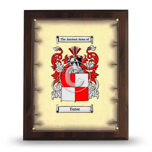 Tuter Coat of Arms Plaque