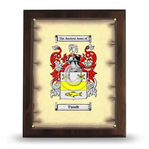 Twedt Coat of Arms Plaque