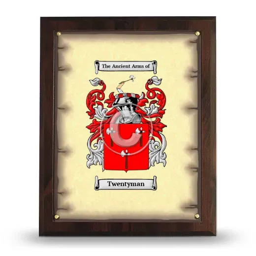 Twentyman Coat of Arms Plaque