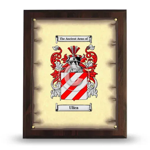 Ulica Coat of Arms Plaque