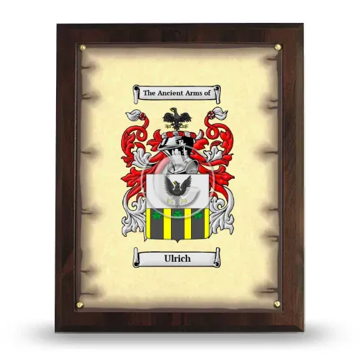 Ulrich Coat of Arms Plaque