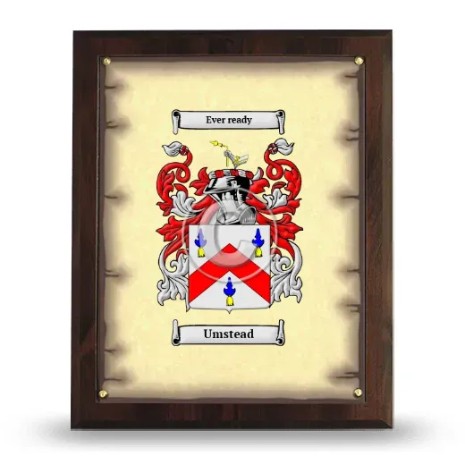 Umstead Coat of Arms Plaque