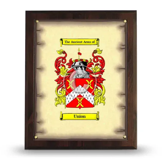 Union Coat of Arms Plaque