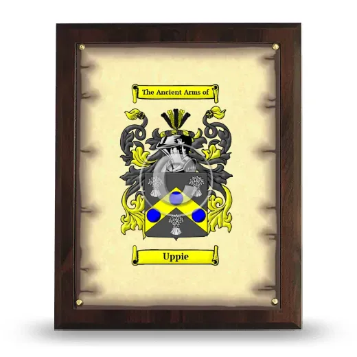 Uppie Coat of Arms Plaque