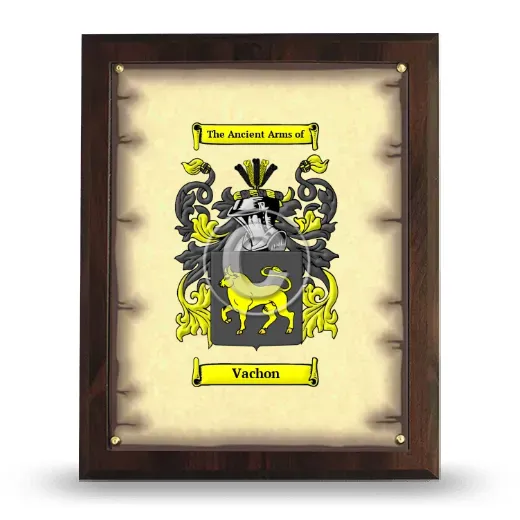 Vachon Coat of Arms Plaque