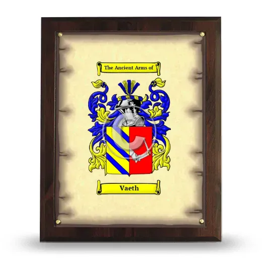 Vaeth Coat of Arms Plaque