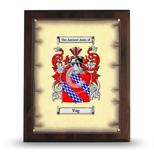 Vag Coat of Arms Plaque