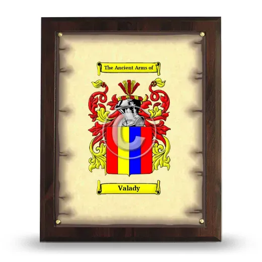 Valady Coat of Arms Plaque