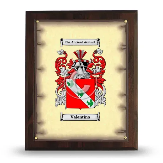 Valentino Coat of Arms Plaque