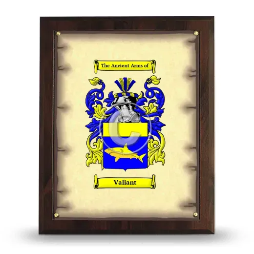 Valiant Coat of Arms Plaque