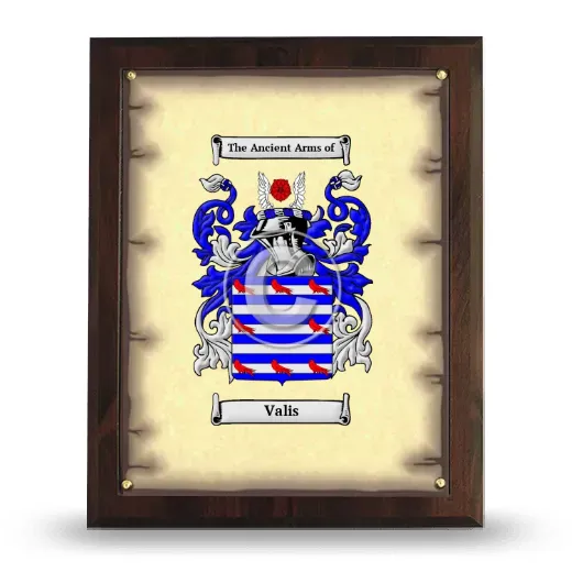Valis Coat of Arms Plaque
