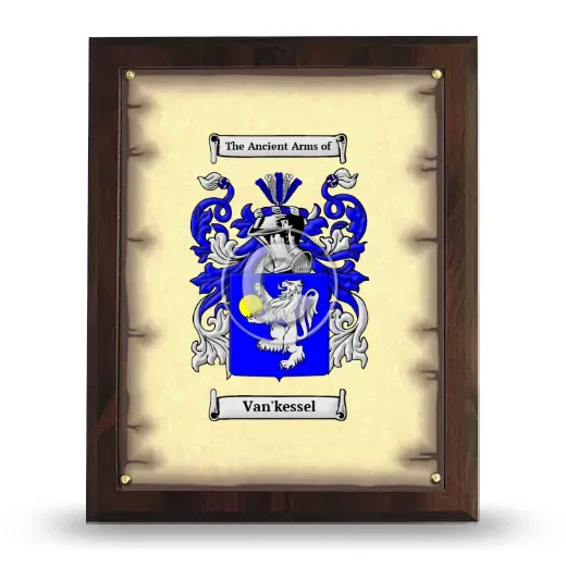 Van'kessel Coat of Arms Plaque
