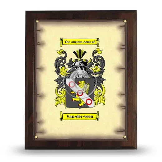 Van-der-veen Coat of Arms Plaque