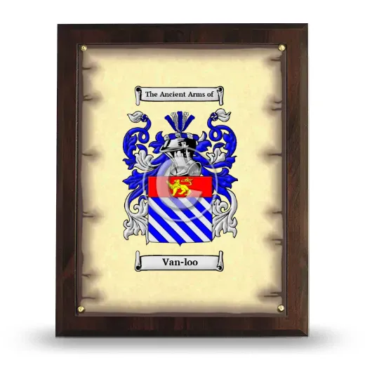 Van-loo Coat of Arms Plaque