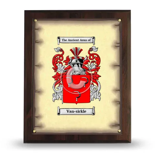 Van-sickle Coat of Arms Plaque