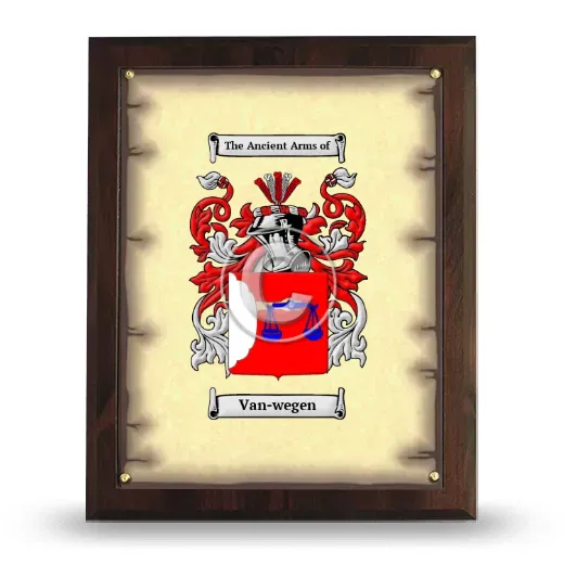 Van-wegen Coat of Arms Plaque