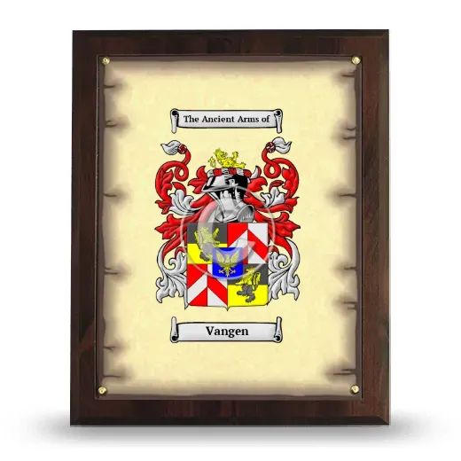 Vangen Coat of Arms Plaque