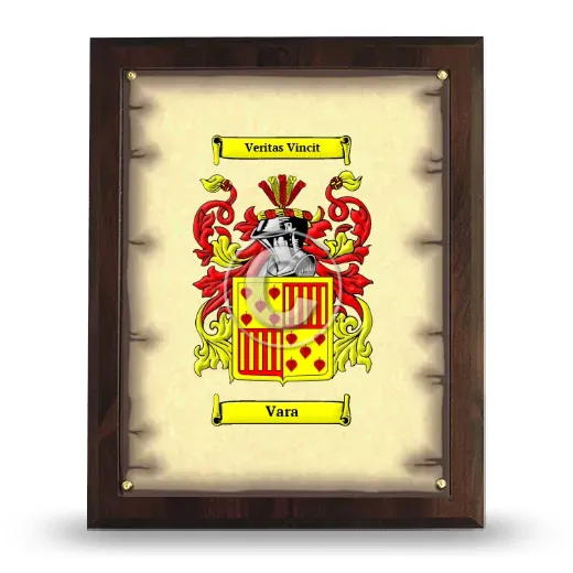 Vara Coat of Arms Plaque
