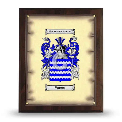 Vargos Coat of Arms Plaque