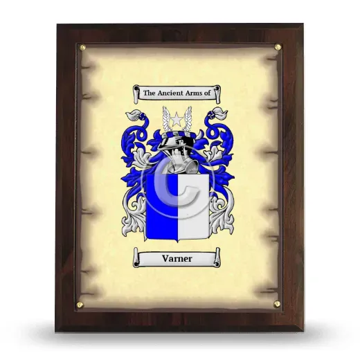 Varner Coat of Arms Plaque