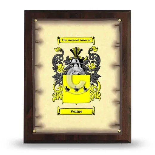 Veline Coat of Arms Plaque