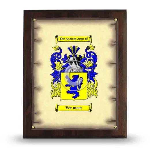 Ver meer Coat of Arms Plaque