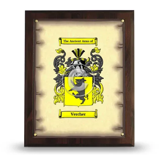 Vercher Coat of Arms Plaque