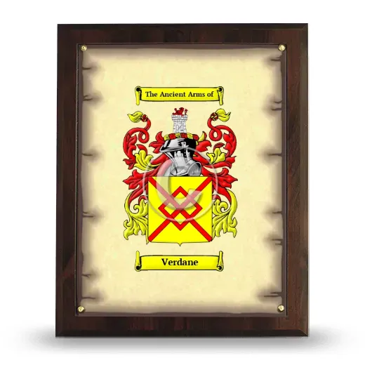 Verdane Coat of Arms Plaque