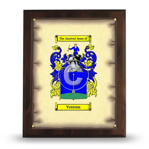 Vestens Coat of Arms Plaque