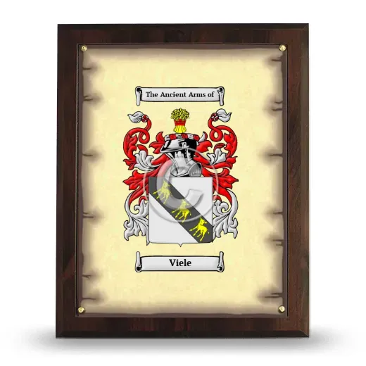 Viele Coat of Arms Plaque