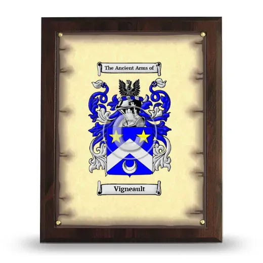 Vigneault Coat of Arms Plaque