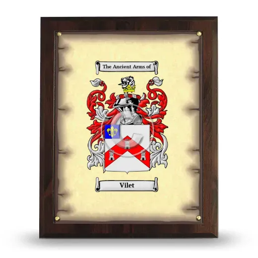 Vilet Coat of Arms Plaque
