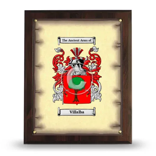 Villalba Coat of Arms Plaque
