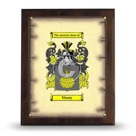 Virsey Coat of Arms Plaque