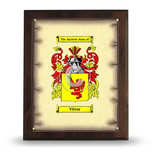 Vittor Coat of Arms Plaque