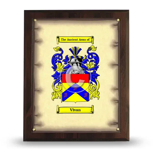Vivan Coat of Arms Plaque