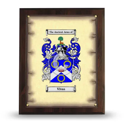 Vivas Coat of Arms Plaque