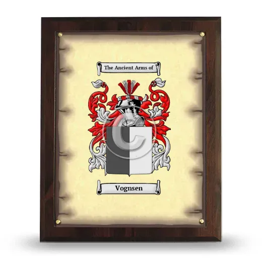 Vognsen Coat of Arms Plaque