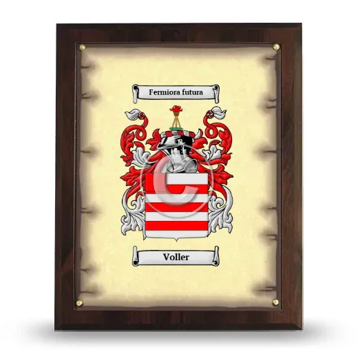 Voller Coat of Arms Plaque