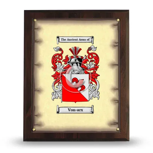 Von-arx Coat of Arms Plaque