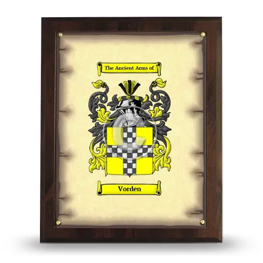 Vorden Coat of Arms Plaque