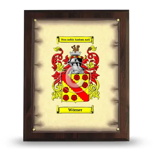 Wörner Coat of Arms Plaque