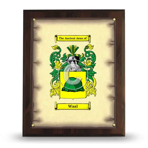 Waal Coat of Arms Plaque