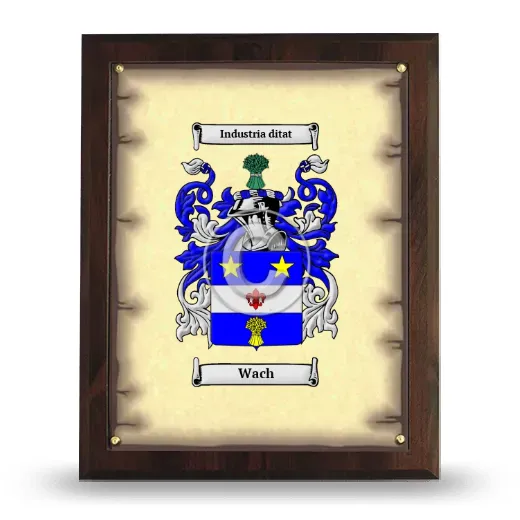 Wach Coat of Arms Plaque