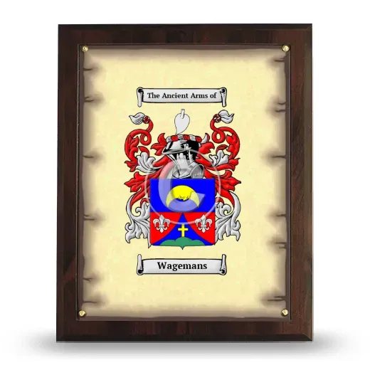 Wagemans Coat of Arms Plaque