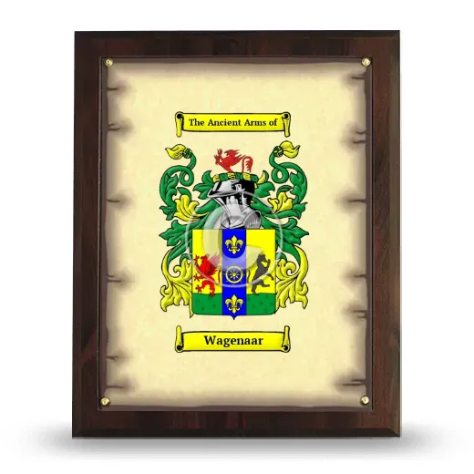 Wagenaar Coat of Arms Plaque