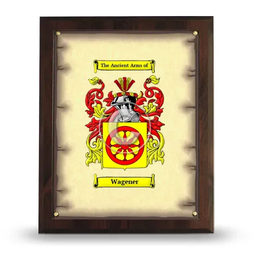 Wagener Coat of Arms Plaque