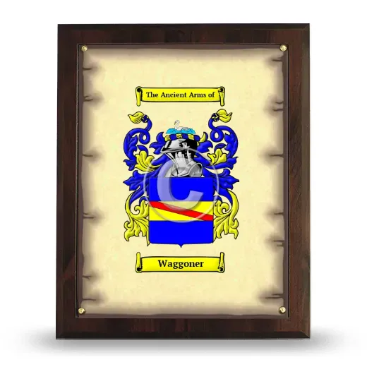 Waggoner Coat of Arms Plaque